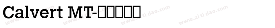 Calvert MT字体转换